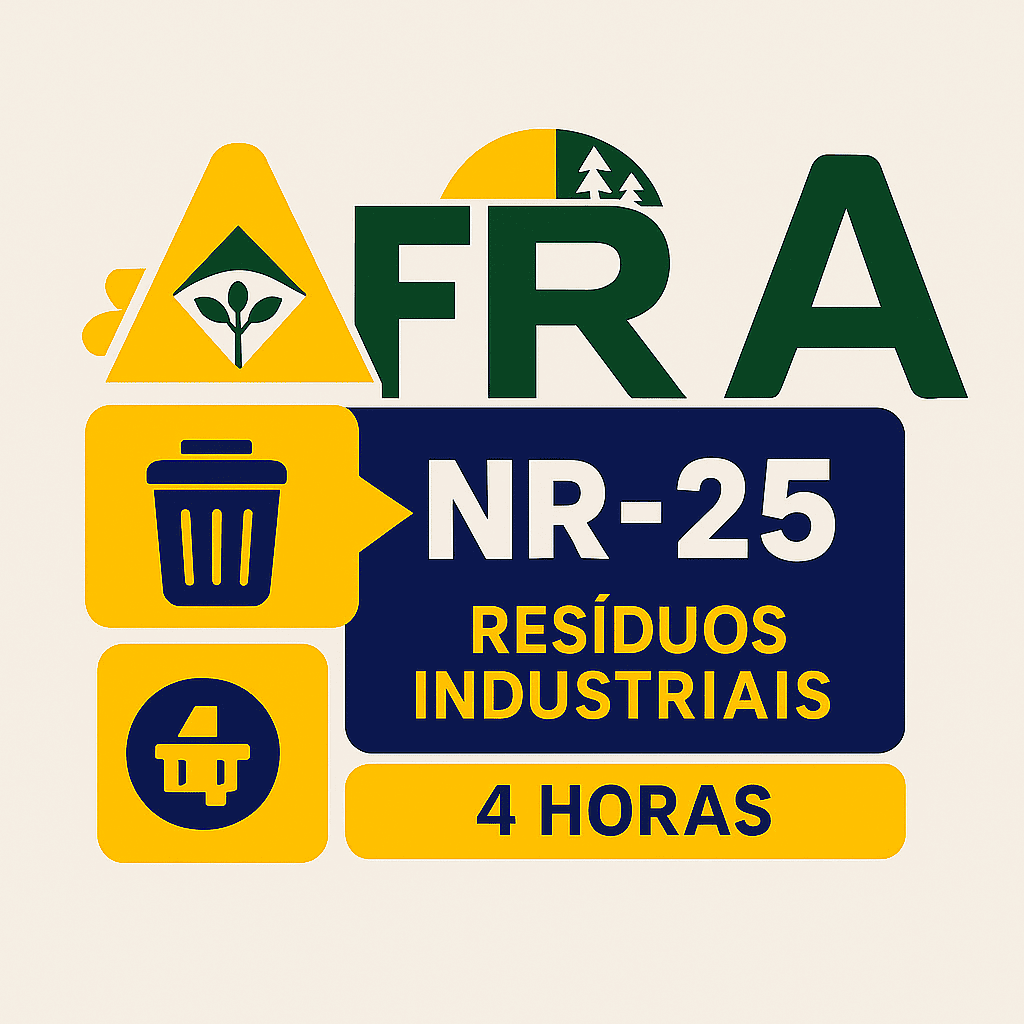 Imagem do Curso NR 25 - Resíduos Industriais - Coleta, Acondicionamento, Armazenamento, Transporte, Tratamento e Destinação final